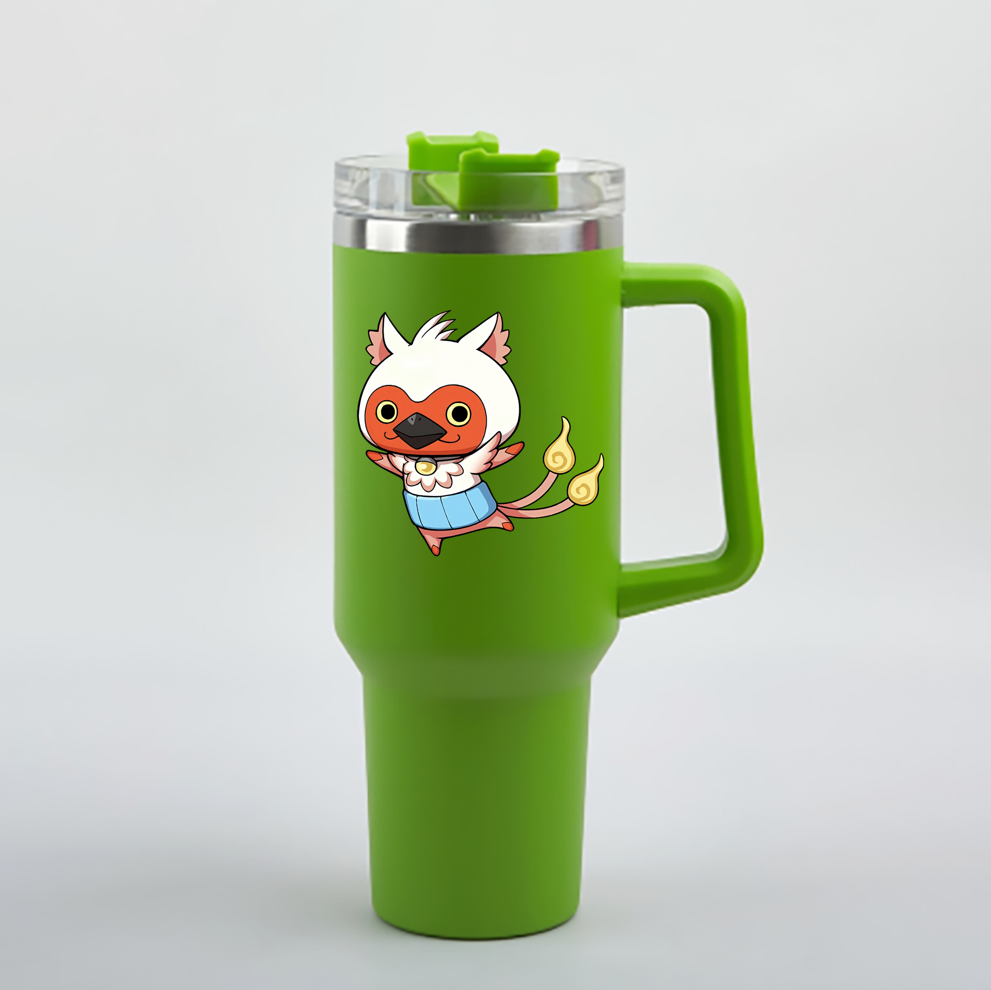 （画像用） 妖怪ウォッチ Yo-kai Watch 1200mL車用タンブラー - クリスタルステッカー（プラスチックストロー付き）